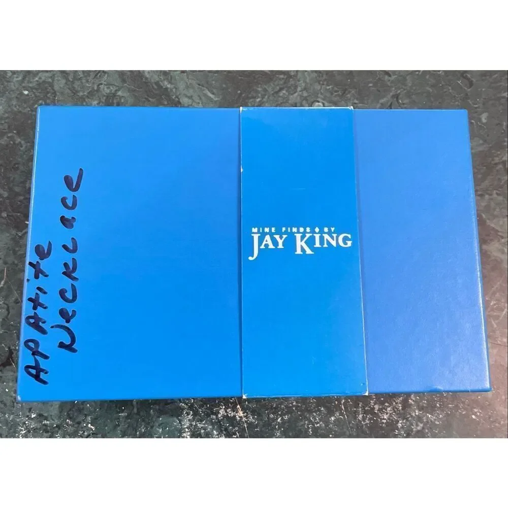 Jay King Mine Finds Sterling Silver Apatite Necklace – Statement Pendant
